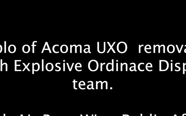 Pueblo of Acoma UXO Disposal