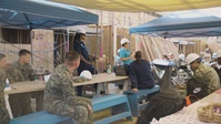 B-Roll: Service Members help Habitat for Humanity