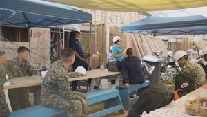 B-Roll: Service Members help Habitat for Humanity