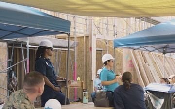 B-Roll: Service Members help Habitat for Humanity