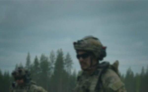 Multinational Battalion Force-on-Force exercise in Finland at Saber Strike 26 (Vertical Format)