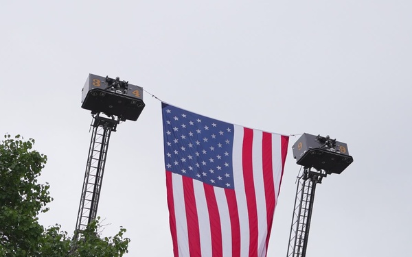 U.S. Armed Forces honor the fallen at 500 Festival Memorial Service 2026 (B-Roll)