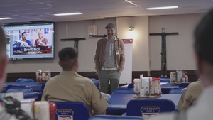 B-Roll: Brent Noll holds animation class for Service Members