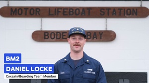 U.S. Coast Guard Station Bodega Bay simulates boating safety inspection