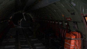 KC-135 Stratotanker performs air refueling operations