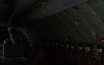 KC-135 Stratotanker performs air refueling operations