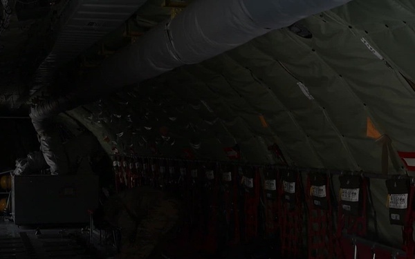 KC-135 Stratotanker performs air refueling operations