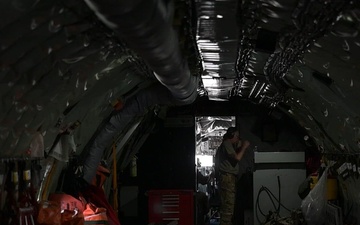 KC-135 Stratotanker performs air refueling operations