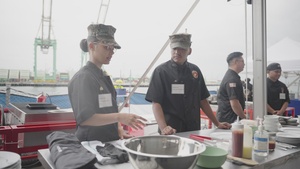 B-Roll: Service Members, LA Port Police compete in Galley wars
