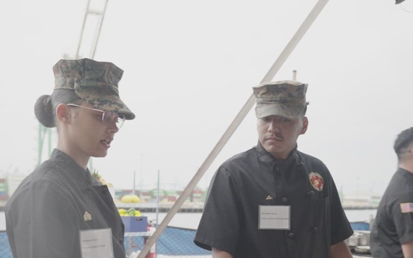 B-Roll: Service Members, LA Port Police compete in Galley wars