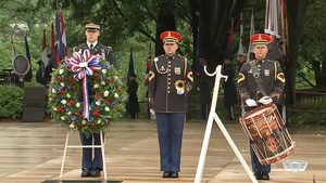 Trump, Hegseth Attend Memorial Day Observance