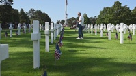 BROLL: U.S. honors Memorial Day at Normandy American Cemetery