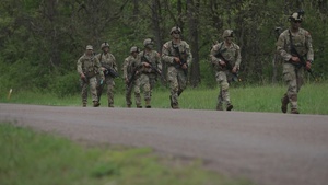 U.S. Army Reserve Soldiers Engage in a Live Fire Range Exercise during the Best Squad Competition