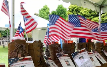 Memorial Day Ceremony, ‘Heroes’ Boots’ Display on Camp Zama Honor Fallen Service Members