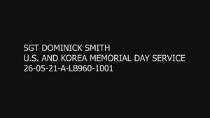 R.O.K. AND U.S. JOINT MEMORIAL DAY CEREMONY