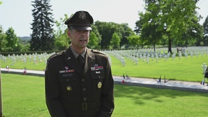 Interview: Brig. Gen. John Mountford Memorial Day Brittany American Cemetery, France