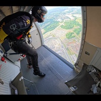 The U.S. Army Parachute Team jumps for NASCAR Coca Cola 600