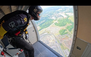 The U.S. Army Parachute Team jumps for NASCAR Coca Cola 600