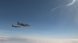 48 FW debuts heritage jet on initial flight across the UK