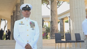 AFN Naples Freedom 250 Shout-out Master Chief Master-at-Arms Dionisio Caronan