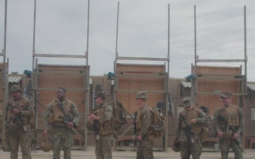 U.S. Marines with Reserve Marksmanship Unit (RMU), Marine Forces Reserve, conduct range drills