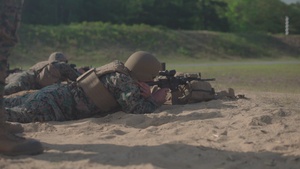 U.S. Marines conduct range drills for their Combat Marksmanship Coach Reserve course