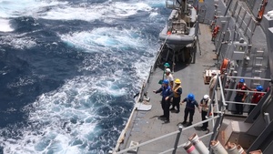 John Finn Conducts A Replenishment-at-Sea