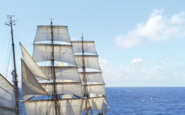 USCGC Eagle transits off the coast of Florida ahead of Sail 250 New Orleans events