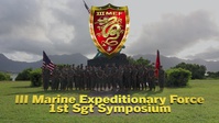 III MEF First Sergeant Leadership Symposium