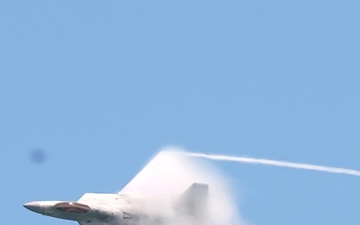 F-22 Demonstration Team heats up Miami skies