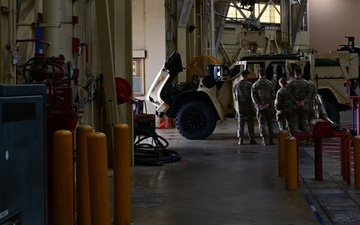 Texas A&amp;M cadets visit the 2nd Bomb Wing