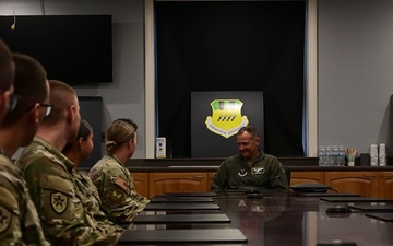 Texas A&amp;M cadets visit the 2nd Bomb Wing
