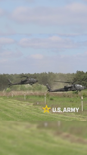 12th Combat Aviation Brigade conducts Apache training with British and Polish Armed Forces.
