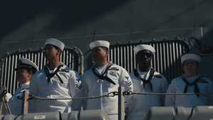 SW, Mrs. Hegseth Welcome Sailors Home