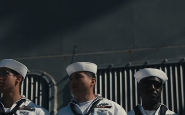 SW, Mrs. Hegseth Welcome Sailors Home
