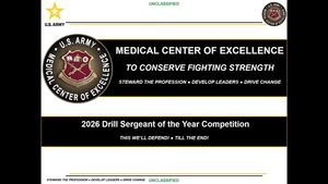 2026 MEDCoE Drill Sergeant of the Year Award Ceremony