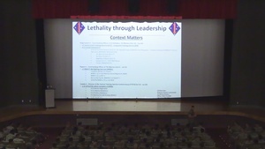 1st MARDIV Assistant Division Commander hosts leadership brief