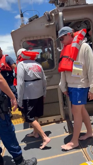 Coast Guard assists 20 adults, 1 child aboard disabled vessel offshore Maui