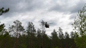 Allied forces train together in Finland’s forests with air and ground operations
