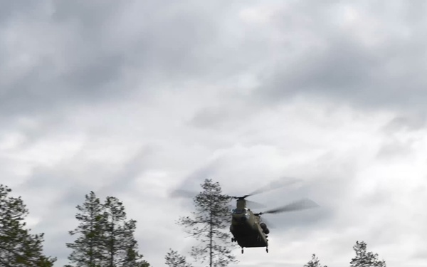 Allied forces train together in Finland’s forests with air and ground operations
