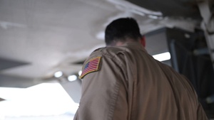 KC-135 Stratotanker conducts aerial refueling operations in CENTCOM