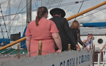 Sail 250 New Orleans: Colombian Navy Sailors host reception event