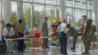 Service Members Visit Children at Manning Family Children’s Hospital