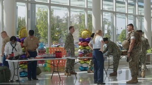 Service Members Visit Children at Manning Family Children’s Hospital