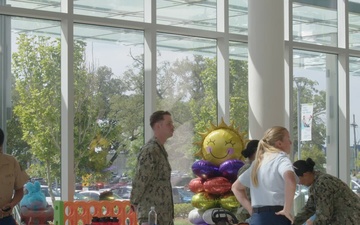 Service Members Visit Children at Manning Family Children’s Hospital