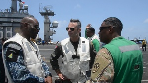 Jamaican Delegation Hosted Onboard USS Nimitz
