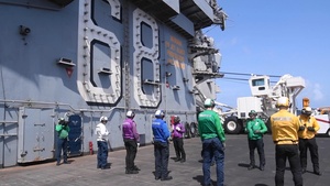 Jamaican Delegation Hosted Onboard USS Nimitz