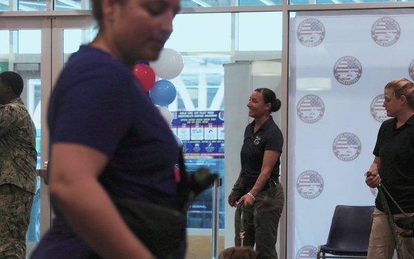 The USO Hosts a Dogs and Paws Event to Celebrate Sail 250 New Orleans