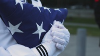 Sail 250 New Orleans: U.S. Service Members Conduct Evening Colors at The Veterans Affairs Hospital