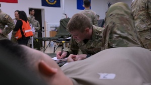 86th Medical Group en-route patient staging exercise B-Roll